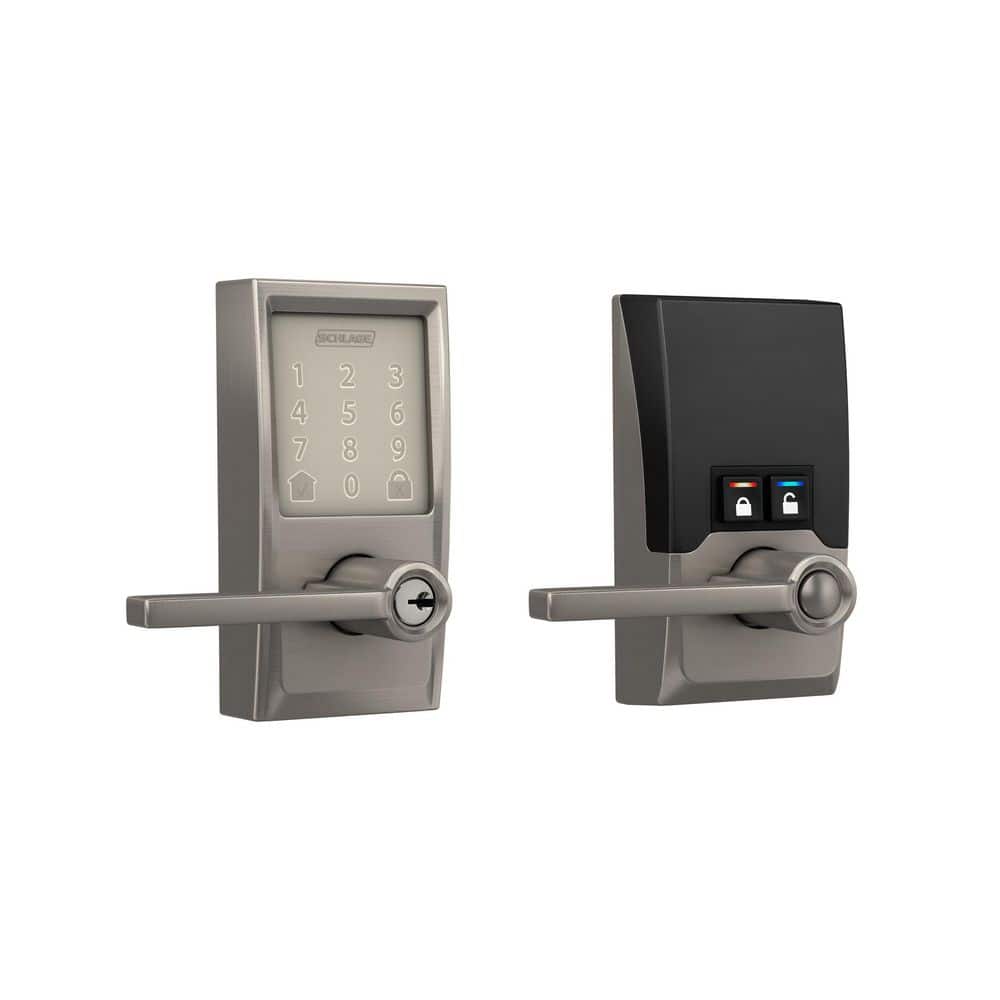 UPC 194555131552 product image for 3.94 in. Century Satin Nickel Keyed Entry Electronic Encode Smart Wi-Fi Latitude | upcitemdb.com