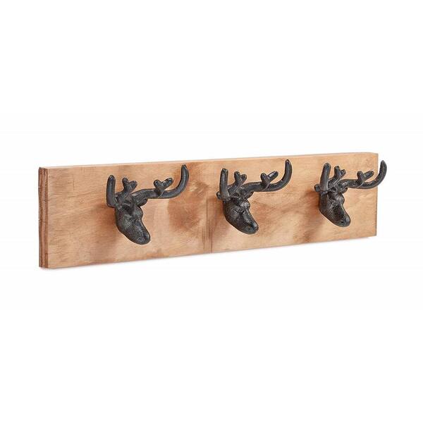 AdirHome 18.9 in. Hunting Lodge Coat Hooks