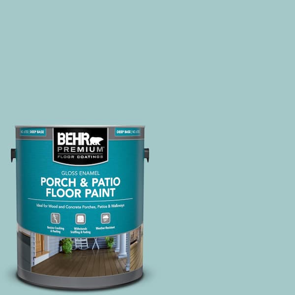 1 gal. #PPU13-10 Ocean Boulevard Gloss Enamel Interior/Exterior Porch and Patio Floor Paint