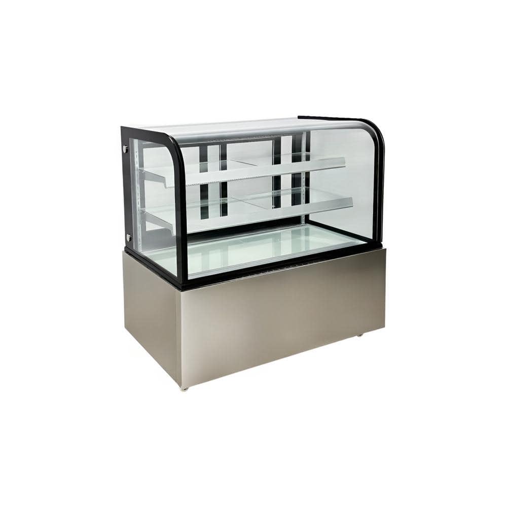 48 in. 14.1 cu. ft. Commercial Refrigerated Bakery Refrigerator Showcase NSF EW48R Black