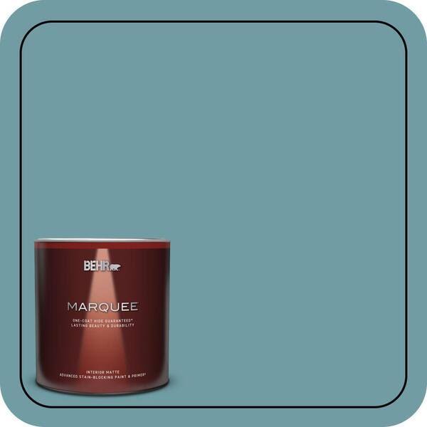 BEHR MARQUEE 1 qt. #PPU13-07 Voyage One-Coat Hide Matte Interior Paint & Primer
