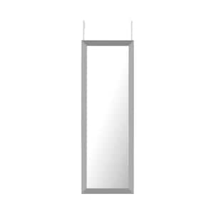 42 in. x 14 in. Silver Framed Over The Door Mirror, Full Length Hanging Mirrors Rectangle Large Long