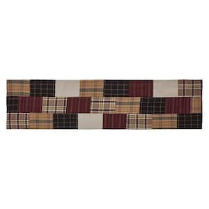 Wyatt 12 in. W. x 48 in. L Multi Plaid Quilted Patchwork Cotton Table Runner