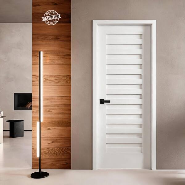 PONDEROSA WOOD PONDEROSA WOOD 24 in. x 80 in. Shadow Louver Solid