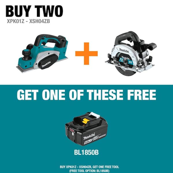 18V LXT Lithium-Ion 3-1/4 in. Cordless Planer with 18V 6-1/2 in. LXT Sub-Compact Lithium-Ion Brushless Circular Saw