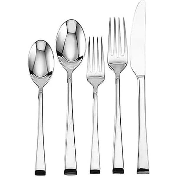 20-Piece Modern Silver Stainless Steel Everyday Kitchen Flatware Cutlery Set (Service for 4)