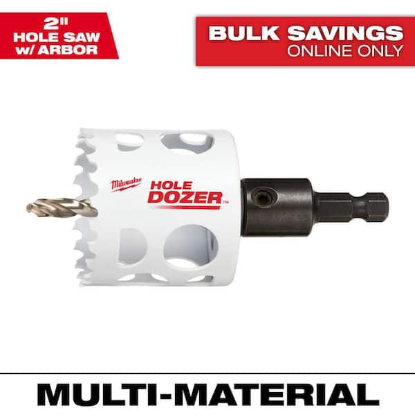 2 in. Hole Dozer Bi-Metal Hole Saw with 3/8 in. Arbor & Pilot Bit