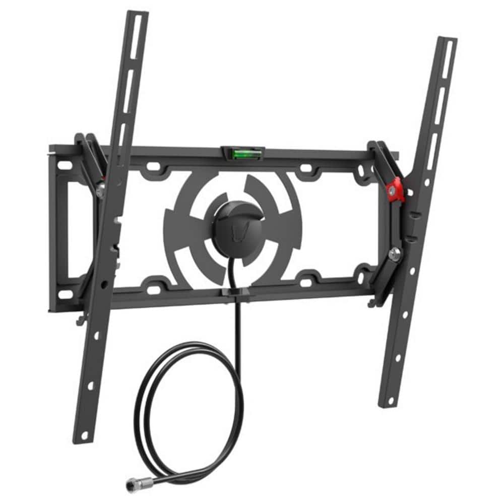 Barkan a Better Point of View Barkan 19 in. to 65 in. Tilt Flat/Curved TV Wall Mount with Integrated HDTV Indoor Antenna 5dB Gain, Black -  TVA31