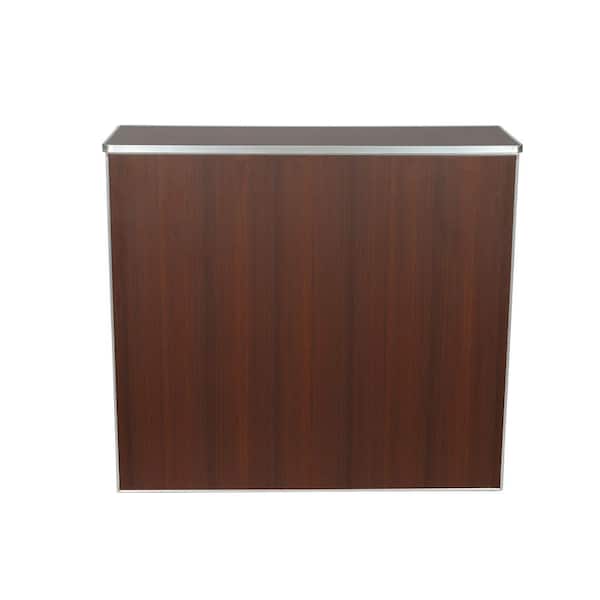 Carnegy Avenue Walnut Woodgrain Portable Bar CGA-XF-527884