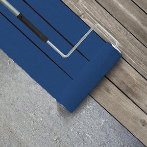 1 gal. #P520-7 Flashy Sapphire Textured Low-Lustre Enamel Interior/Exterior Porch and Patio Anti-Slip Floor Paint