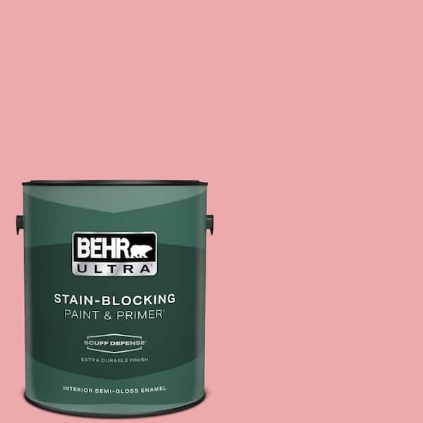 BEHR ULTRA 1 gal. #140C-3 Hibiscus Petal Extra Durable Semi-Gloss Enamel Interior Paint & Primer