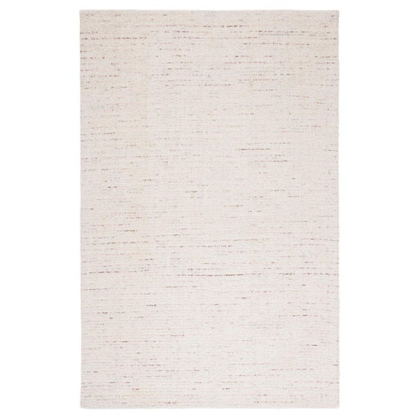 SAFAVIEH Abstract Ivory/Brown 4 ft. x 6 ft. Speckled Area Rug