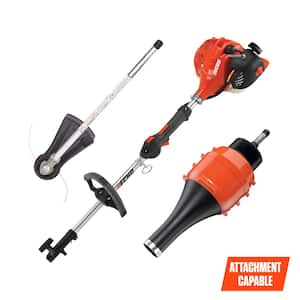 21.2 cc Gas 2-Stroke Attachment Capable Straight Shaft String Trimmer with Speed-Feed Head and 100 MPH Leaf Blower Kit