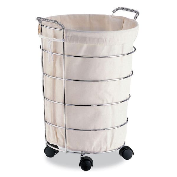 Neu Home Laundry Basket with Canvas Bag