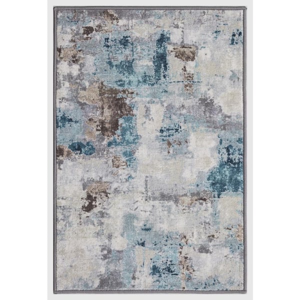 Concord Global Trading Eden Collection Abstract Multi 3 ft. x 4 ft. Machine Washable Modern Indoor Area Rug