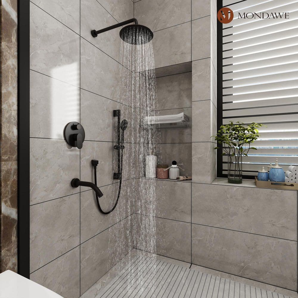 Oil-Rubbed Bronze Adjustable Height Multi-Head Shower System