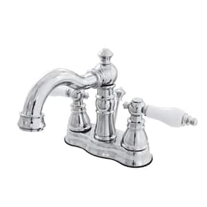 American Patriot 4 in. Centerset 2-Handle Bathroom Faucet in Chrome