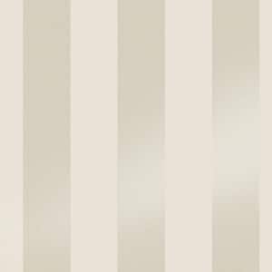 Lille Pearlescent Stripe Linen Non Woven Unpasted Removable Wallpaper