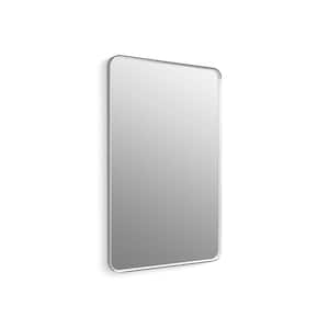 Essential 30 in. W x 45 in. H Rectangular Framed Wall Mount Bathroom Vanity Mirror in Polished Chrome