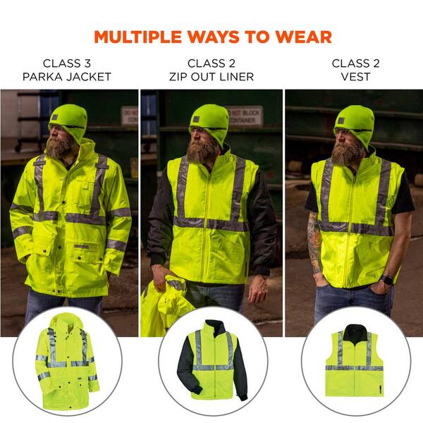 Ergodyne GloWear 8385 Men's XX-Large Lime High Visibility 4