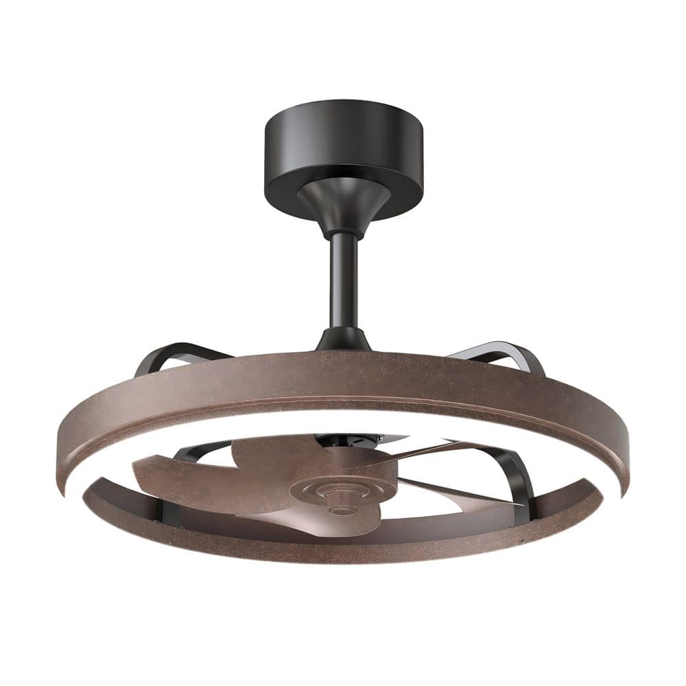 20.5in. Rustic Black Downrod Indoor Fandelier Ceiling Fan with Dimmable LED Light, Remote/APP Control, DC Motor, 6-Speed price history on PriceWatchPro