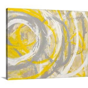 30 in. x 24 in. "Yellow Aura" by Erin Ashley Canvas Wall Art