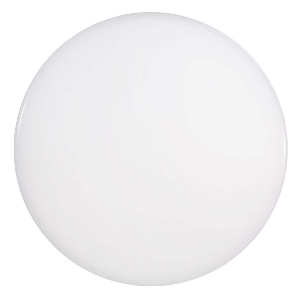 8-Inch White Polycarbonate Round LED Ceiling Light
