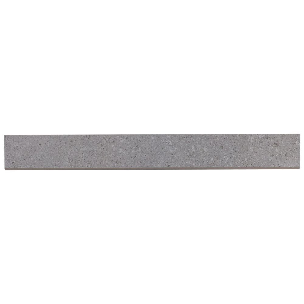 Iris Fumo Gray 2.75 in. x 23.62 in. Matte Porcelain Bullnose Wall Tile Trim price history on PriceWatchPro