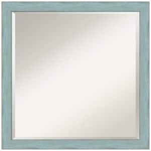 Amanti Art 20 In W X 26 In H Framed Rectangular Beveled Edge Bathroom Vanity Mirror In Rustic Blue Dsw4051810 The Home Depot