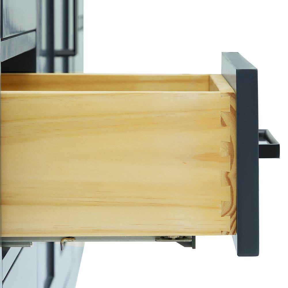 Midnight Blue 60" Freestanding Hardwood Bathroom Vanity
