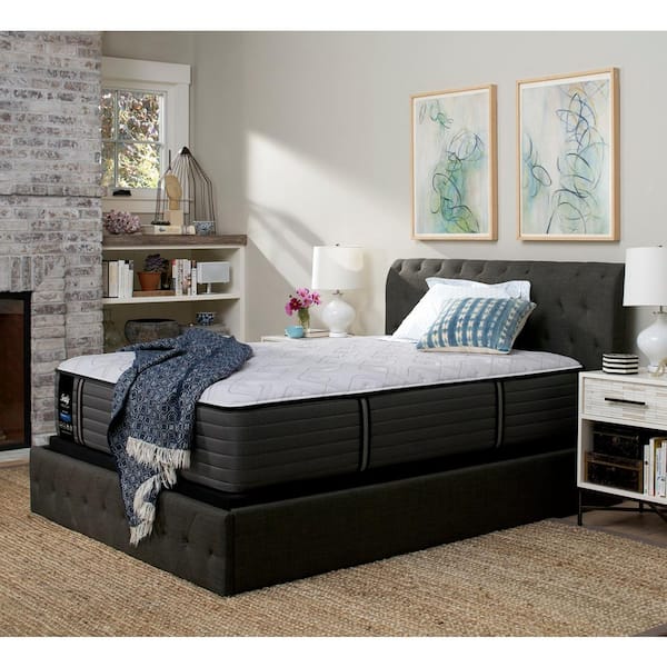 Sealy Response Premium 14.5 in. Twin XL Cushion Firm Tight Top Mattress Set with 5 in. Low Profile Foundation