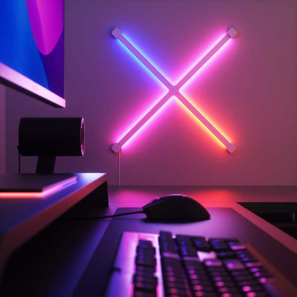 Nanoleaf Lines 90 Deg. Smarter Kit Modular Color-Changing Backlit