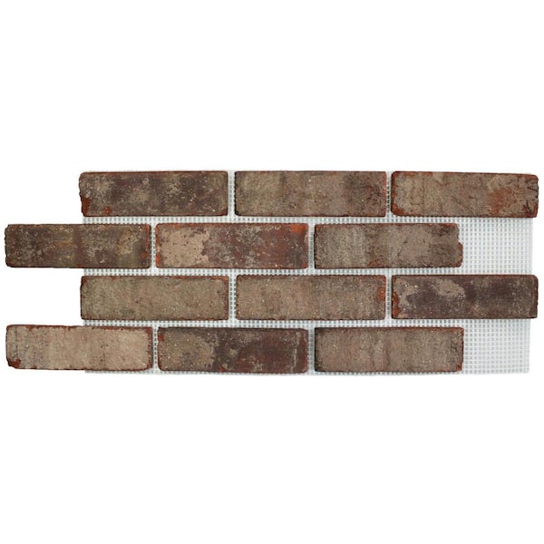 Old Mill Brick 28 in. x 10.5 in. x 0.5 in. Brickwebb Highland Thin Brick Sheets (Box of 5-Sheets)