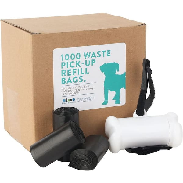 Plasticplace 25 Gallon Eco-Friendly Trash Bags, 100 Count, Black 