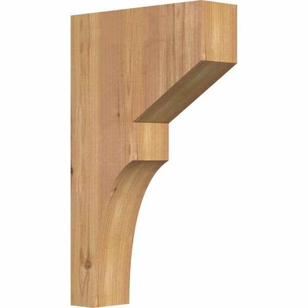 Ekena Millwork 3-1/2 in. x 12 in. x 20 in. Western Red Cedar Monterey Smooth Corbel