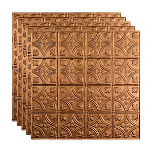 Traditional #1 2 ft. x 2 ft. Antique Bronze Lay-In Vinyl Ceiling Tile (20 sq. ft.)