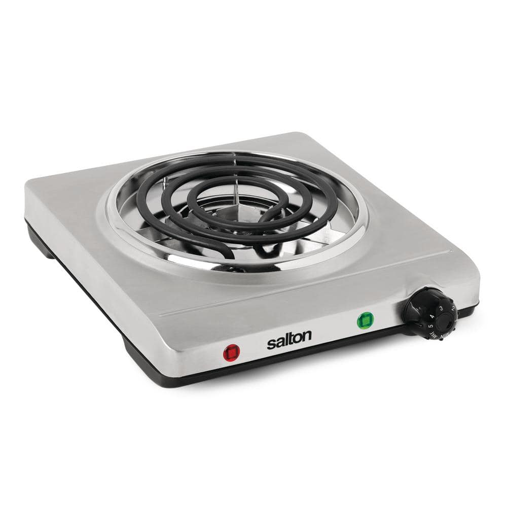 Elexnux Portable Single Burner 7.6 in. Black Electric Stove 1500