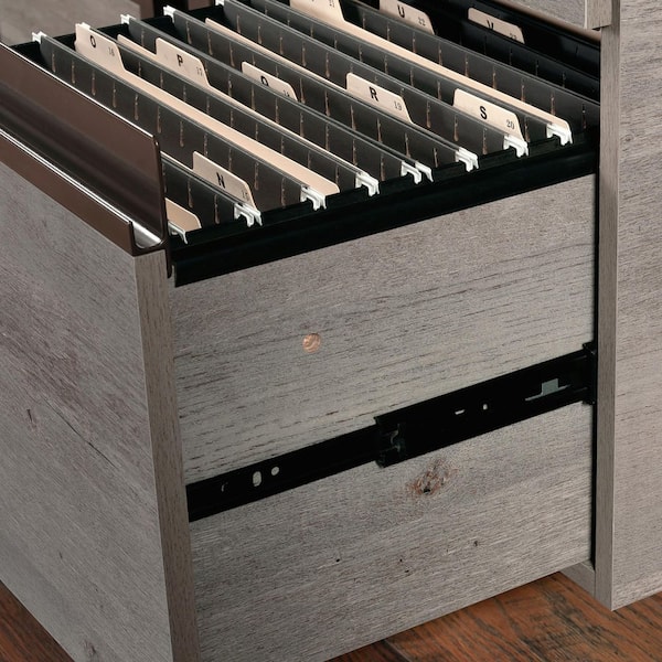 SAUDER Manhattan Gate 60 in. Mystic Oak Computer Desk with SAUDER Manhattan Gate 60 in. Mystic Oak Computer Desk with
