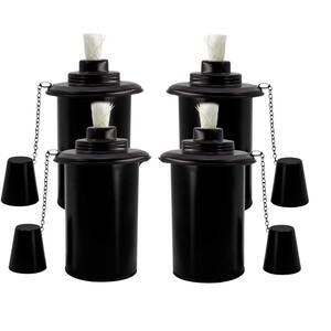 12 oz. Torch Replacement Canisters Bamboo Refillable Lanterns Decorative Yard Patio Deck Garden Party Landscape