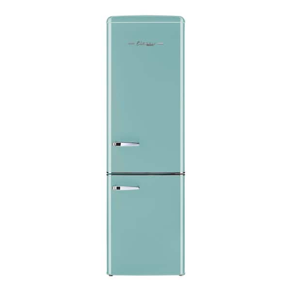 Unique Appliances Classic Retro 21.6 in. 8.7 cu. ft. Retro Bottom Freezer Refrigerator in Ocean Mist Turquoise, ENERGY STAR
