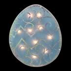 12 in. Lighted Blue Easter Egg Window Silhouette Decoration