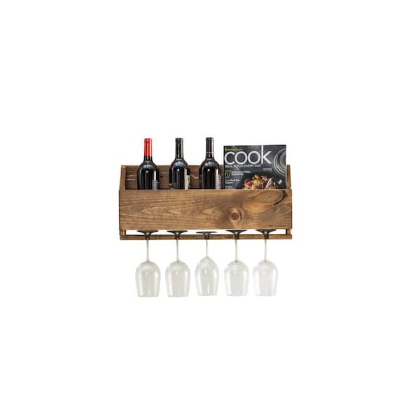 Del Hutson Designs Le Luxe Wine Rack, Walnut