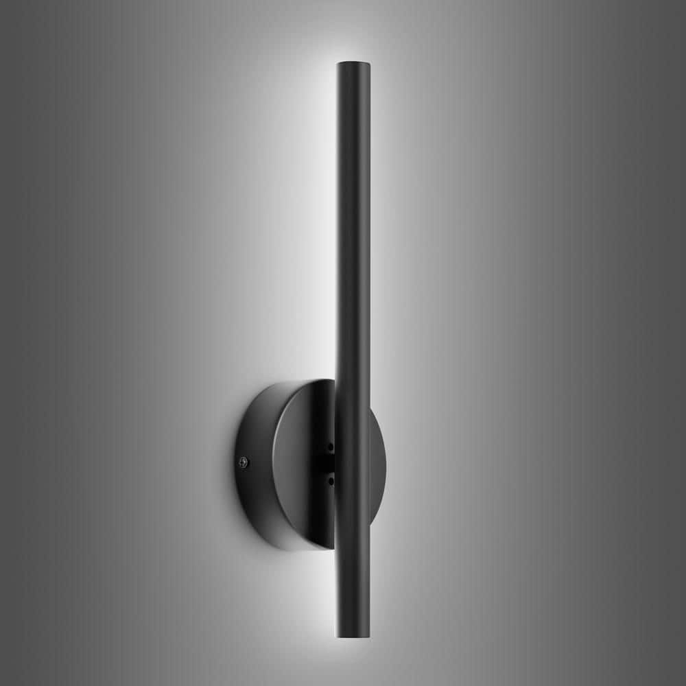 Rennnsan Bailey Contemporary 1Light Matte Black 6000K Cool White Light Wall Sconce WS810142038