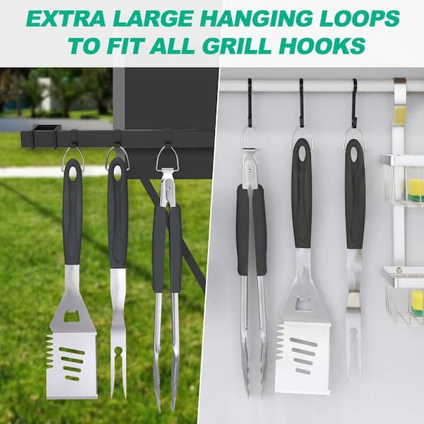 Wudkey Large Grill Accessories Heavy Duty BBQ Set, Stainless Steel