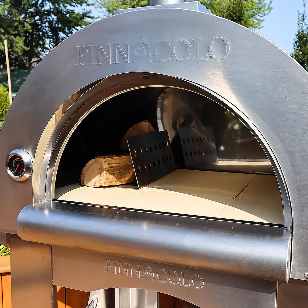 PREMIO Stainless Steel Wood-Fired Outdoor Pizza Oven with Accessories