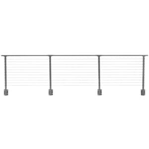 14 ft. Deck Cable Railing, 36 in. Face Mount, Grey