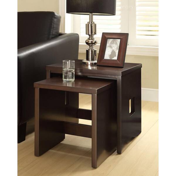 Thomasville Weathered Ash 2-Piece Nesting End Table