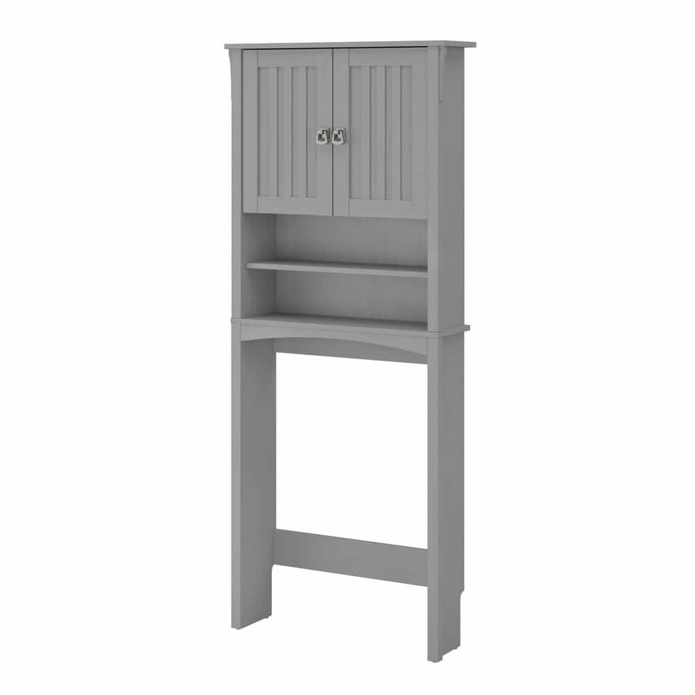 Cape Cod Gray Over The Toilet Storage Cabinet with Adjustable Shelves