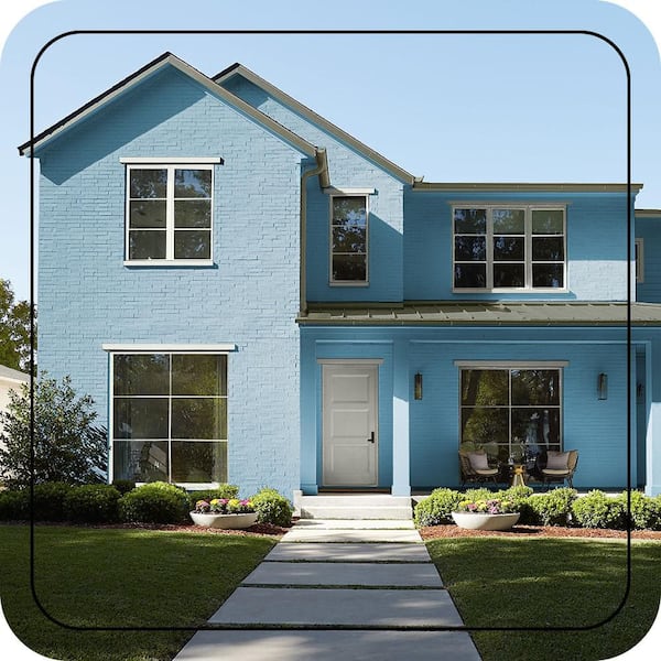 BEHR ULTRA 1 gal. #M490-5 Jet Ski Flat Exterior Paint & Primer