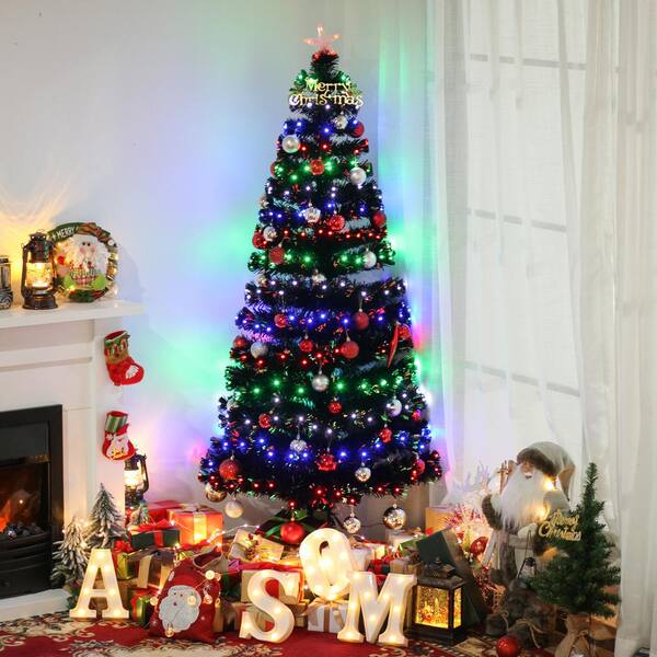 Christmas Tree Multicolour LED Multicolour Plastic Internal lighting RGB 